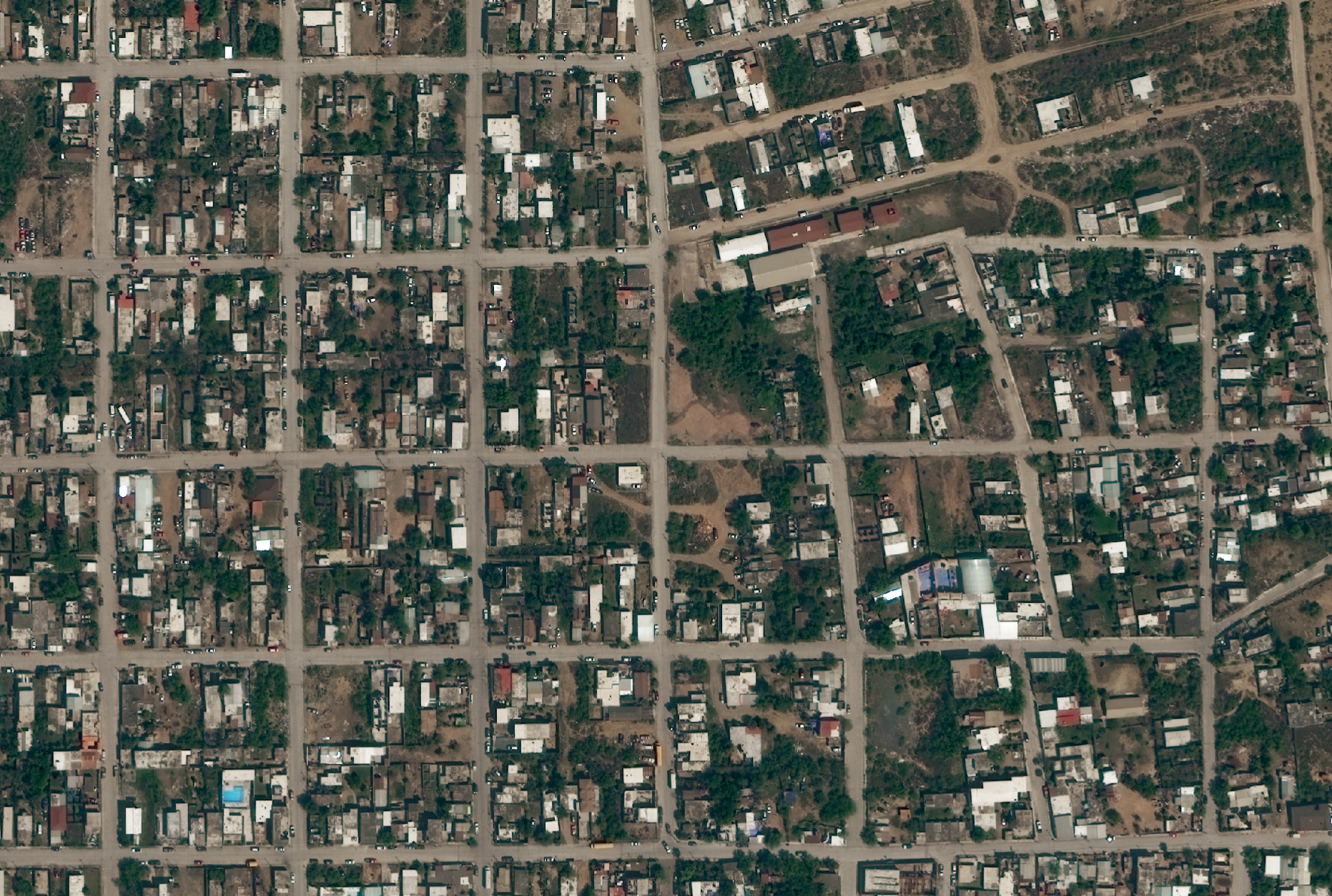 Imagen Satelital de Nuevo León, con mayor acercamiento.