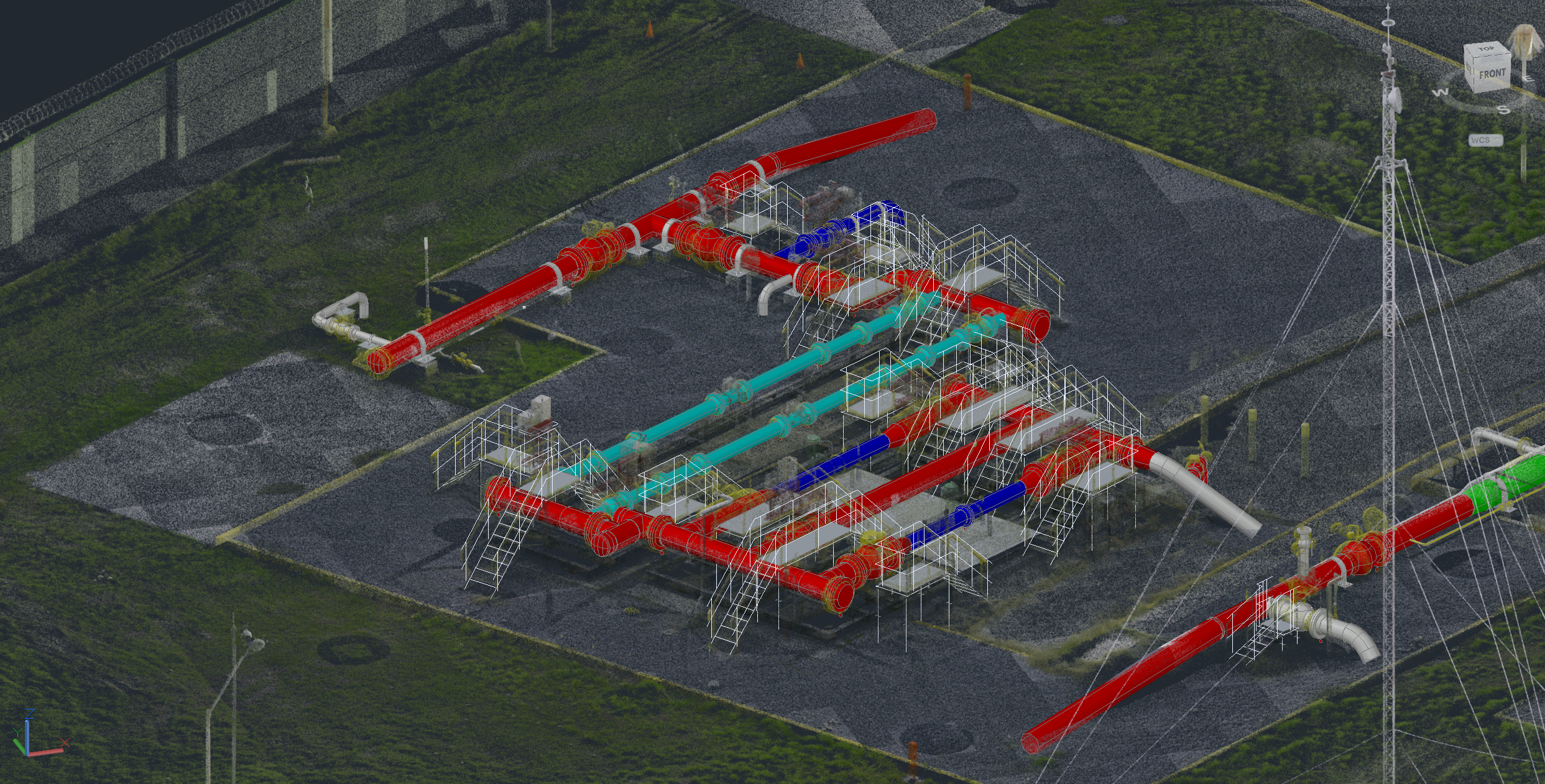 Muestra de trabajo en software Plant 3D.
